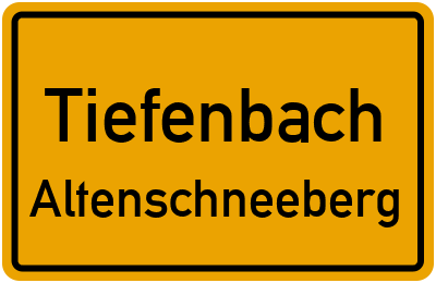 Straßenverzeichnis Tiefenbach Altenschneeberg
