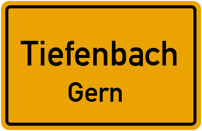 Straßenverzeichnis Tiefenbach Gern