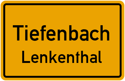 Straßenverzeichnis Tiefenbach Lenkenthal