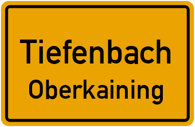 Straßenverzeichnis Tiefenbach Oberkaining
