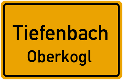 Straßenverzeichnis Tiefenbach Oberkogl