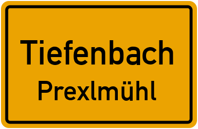 Straßenverzeichnis Tiefenbach Prexlmühl