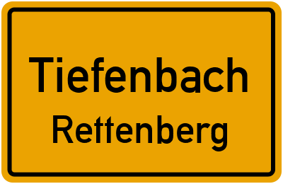 Ortsschild Tiefenbach Rettenberg