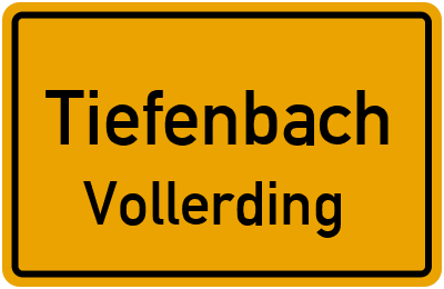 Straßenverzeichnis Tiefenbach Vollerding