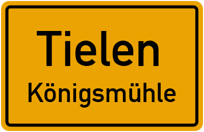 Straßenverzeichnis Tielen Königsmühle