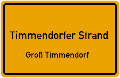 Straßenverzeichnis Timmendorfer Strand Groß Timmendorf