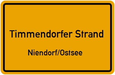 Straßenverzeichnis Timmendorfer Strand Niendorf/Ostsee