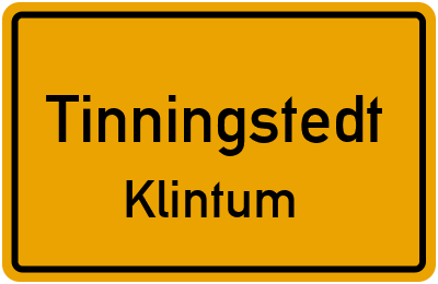 Straßenverzeichnis Tinningstedt Klintum