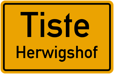 Straßenverzeichnis Tiste Herwigshof