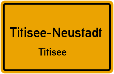 Straßenverzeichnis Titisee-Neustadt Titisee