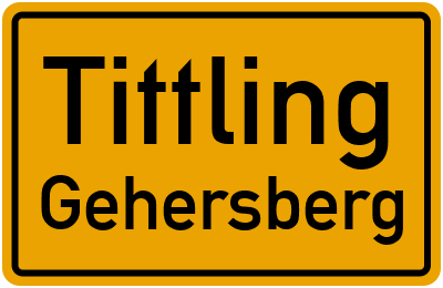 Straßenverzeichnis Tittling Gehersberg