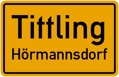 Straßenverzeichnis Tittling Hörmannsdorf