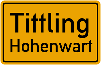 Straßenverzeichnis Tittling Hohenwart