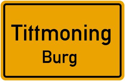Ortsschild Tittmoning Burg