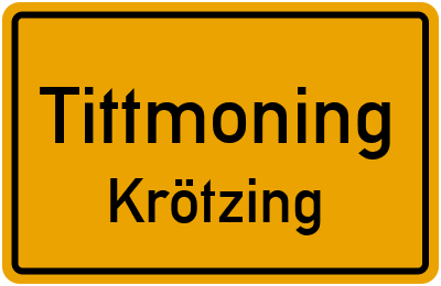 Ortsschild Tittmoning Krötzing