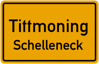 Ortsschild Tittmoning Schelleneck