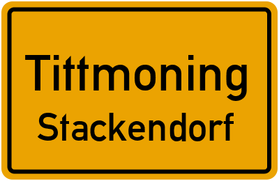 Ortsschild Tittmoning Stackendorf
