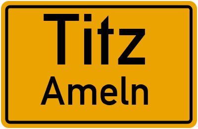 Straßenverzeichnis Titz Ameln