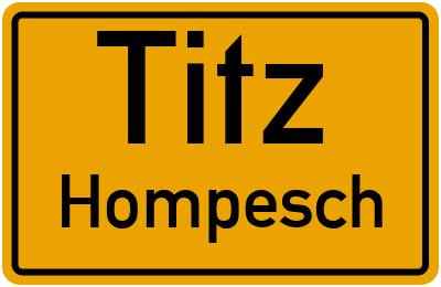 Straßenverzeichnis Titz Hompesch