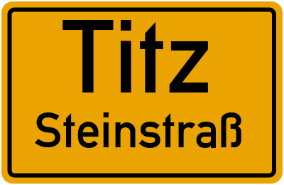 Straßenverzeichnis Titz Steinstraß