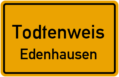 Straßenverzeichnis Todtenweis Edenhausen