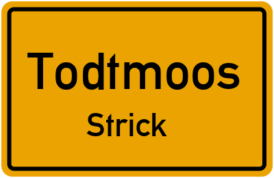 Straßenverzeichnis Todtmoos Strick