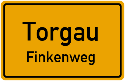 Straßenverzeichnis Torgau Finkenweg