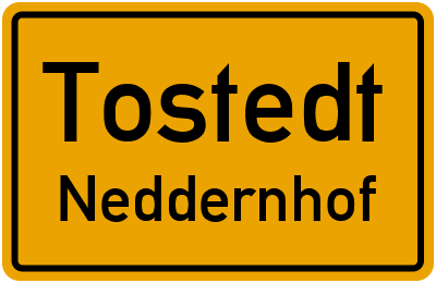 Straßenverzeichnis Tostedt Neddernhof