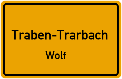 Straßenverzeichnis Traben-Trarbach Wolf