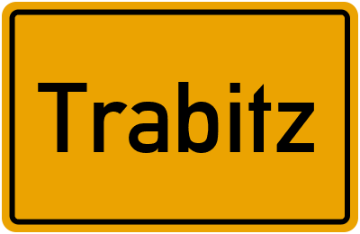 Ortsschild von Trabitz in Bayern