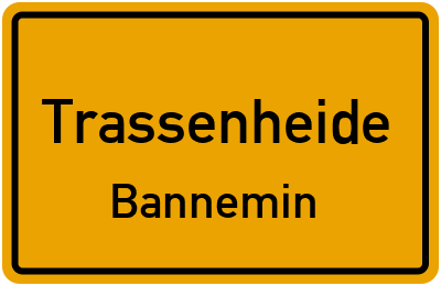 Straßenverzeichnis Trassenheide Bannemin