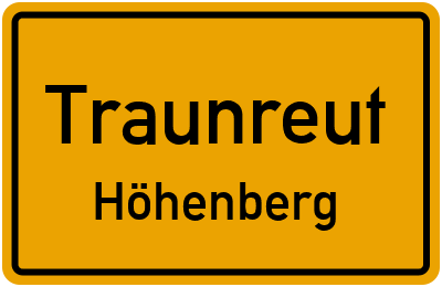 Straßenverzeichnis Traunreut Höhenberg