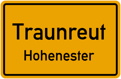 Straßenverzeichnis Traunreut Hohenester