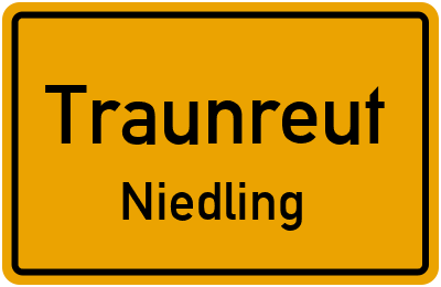 Straßenverzeichnis Traunreut Niedling