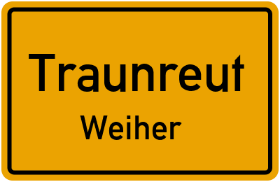 Straßenverzeichnis Traunreut Weiher