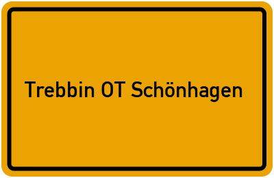 Branchenbuch Trebbin OT Schönhagen, Brandenburg