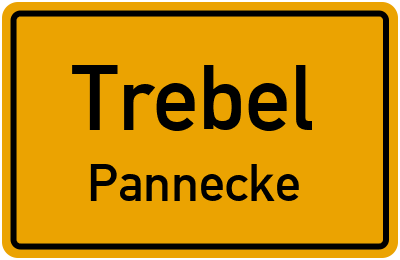 Straßenverzeichnis Trebel Pannecke