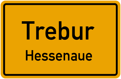 Ortsschild Trebur Hessenaue