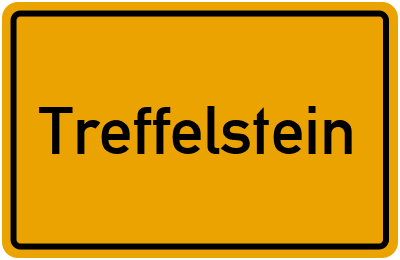 Ortsschild von Gemeinde Treffelstein in Bayern