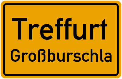 Straßenverzeichnis Treffurt Großburschla