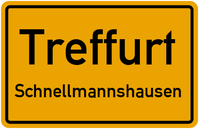Straßenverzeichnis Treffurt Schnellmannshausen