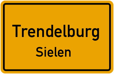 Ortsschild Trendelburg Sielen