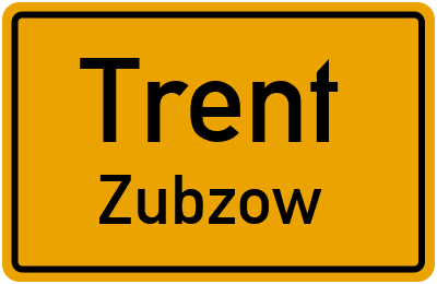 Straßenverzeichnis Trent Zubzow