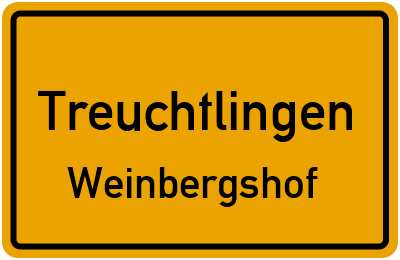 Straßenverzeichnis Treuchtlingen Weinbergshof