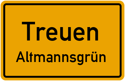 Straßenverzeichnis Treuen Altmannsgrün