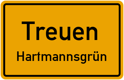 Straßenverzeichnis Treuen Hartmannsgrün