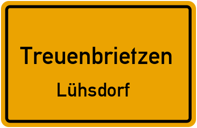Straßenverzeichnis Treuenbrietzen Lühsdorf