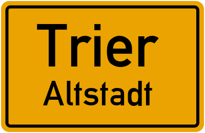 Straßenverzeichnis Trier Altstadt