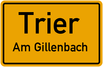 Straßenverzeichnis Trier Am Gillenbach