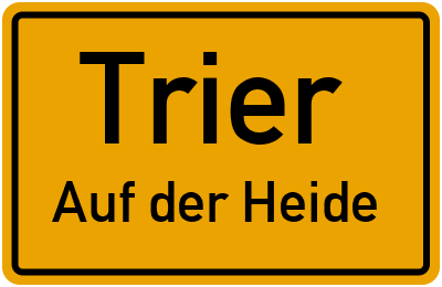 Straßenverzeichnis Trier Auf der Heide